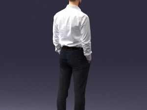 businessman in shirt 0116-1 Modelo 3D
