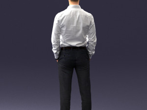 businessman in shirt 0116-1 Modelo 3D