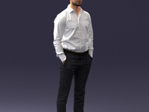 businessman in shirt 0116-1 3d print ready 3D 打印模型