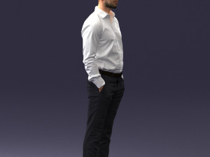 businessman in shirt 0116-1 3d print ready 3D 打印模型