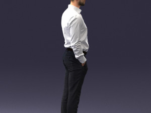 businessman in shirt 0116-1 3d print ready 3D 打印模型