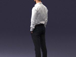 businessman in shirt 0116-1 3d print ready 3D 打印模型