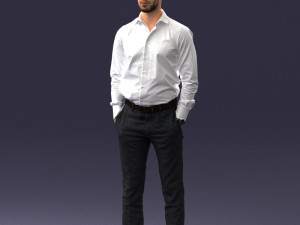 businessman in shirt 0116-1 3d print ready 3D 打印模型