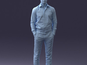 businessman in shirt 0116-1 3d print ready 3D 打印模型