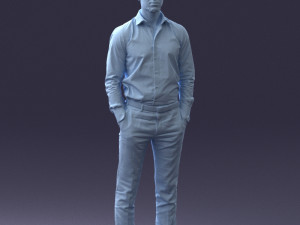 businessman in shirt 0116-1 3d print ready 3D 打印模型