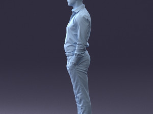 businessman in shirt 0116-1 3d print ready 3D 打印模型