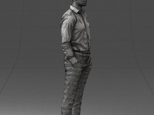 businessman in shirt 0116-1 3d print ready 3D 打印模型