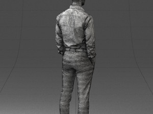 businessman in shirt 0116-1 3d print ready 3D 打印模型