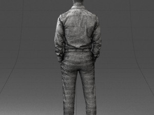 businessman in shirt 0116-1 3d print ready 3D 打印模型