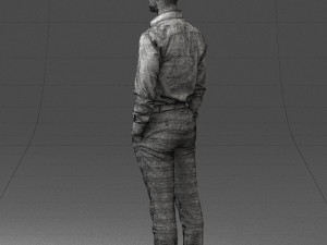 businessman in shirt 0116-1 3d print ready 3D 打印模型