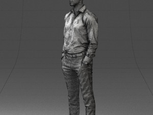 businessman in shirt 0116-1 3d print ready 3D 打印模型