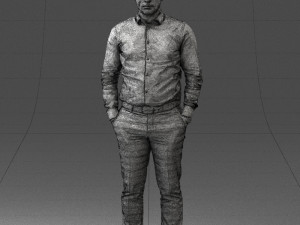 male manager 0116-2 3d print ready 3D Принт Модель