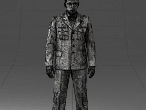 000244 Man in Police Uniform 0118 3D Model