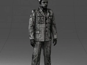 000244 Man in Police Uniform 0118 3D Model