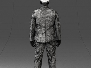 policeman pose 0118-f1 3D Model