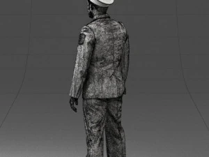 000244 Man in Police Uniform 0118 3D Model