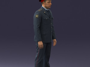 policeman pose 0118-f1 print ready 3D 프린트 모델