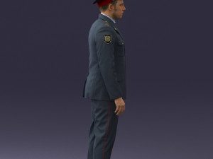 policeman pose 0118-f1 print ready 3D 프린트 모델