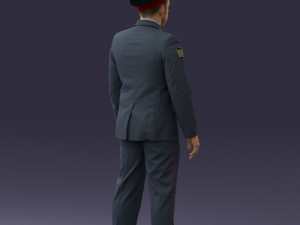 policeman pose 0118-f1 print ready 3D 프린트 모델