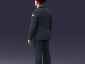 policeman pose 0118-f1 print ready 3D 프린트 모델