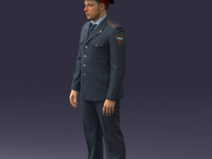 policeman pose 0118-f1 print ready 3D 프린트 모델