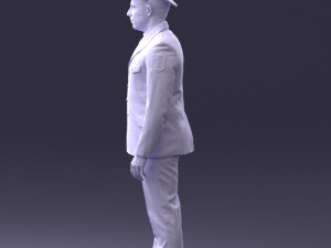 policeman pose 0118-f1 print ready 3D 프린트 모델