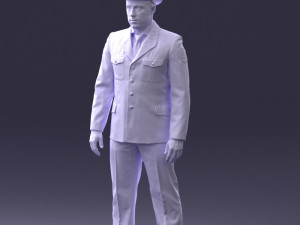 policeman pose 0118-f1 print ready 3D 프린트 모델