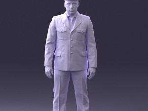 policeman pose 0118-f1 print ready 3D 프린트 모델