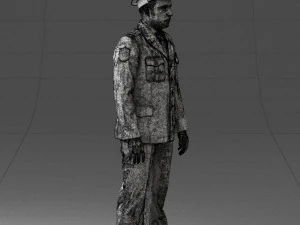 000244 Man in Police Uniform 0118 3dp 3D Print Model