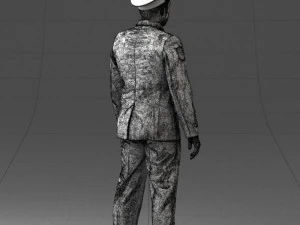 000244 Man in Police Uniform 0118 3dp 3D Print Model