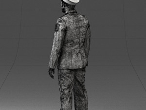 policeman pose 0118-f1 print ready 3D 프린트 모델
