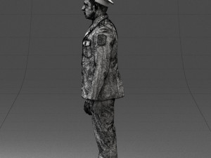 policeman pose 0118-f1 print ready 3D 프린트 모델