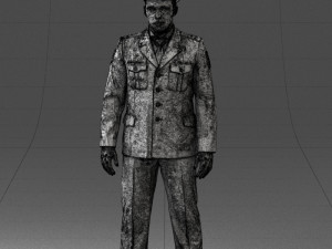 policeman pose 0118-f1 print ready 3D 프린트 모델
