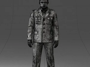 000244 Man in Police Uniform 0118 3dp 3D Print Model