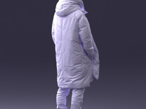 man in winter clothes 0118-f2 Model 3D
