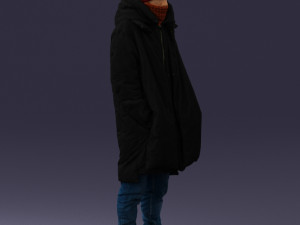 man in winter clothes 0118-f2 Modello di stampa 3D