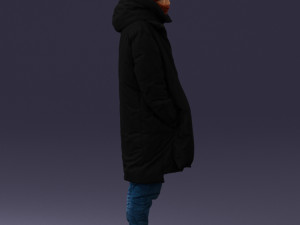 man in winter clothes 0118-f2 Modello di stampa 3D