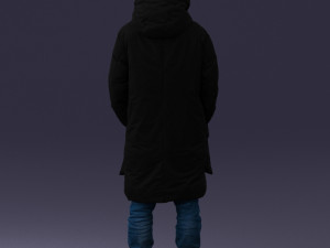 man in winter clothes 0118-f2 Modello di stampa 3D