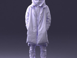 man in winter clothes 0118-f2 Modello di stampa 3D