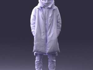 man in winter clothes 0118-f2 Modello di stampa 3D