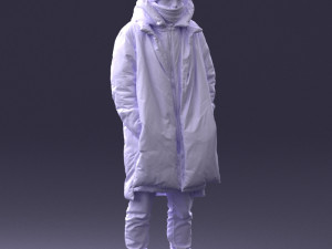 man in winter clothes 0118-f2 Modello di stampa 3D