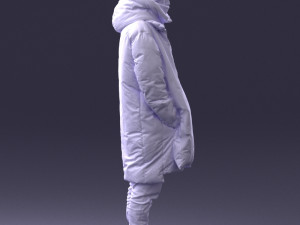 man in winter clothes 0118-f2 Modello di stampa 3D