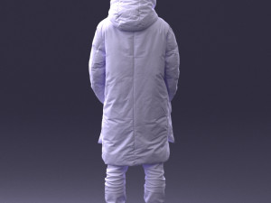 man in winter clothes 0118-f2 Modello di stampa 3D