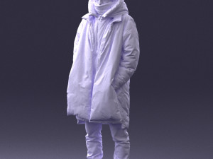 man in winter clothes 0118-f2 Modello di stampa 3D