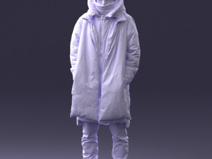 man in winter clothes 0118-f2 Modello di stampa 3D
