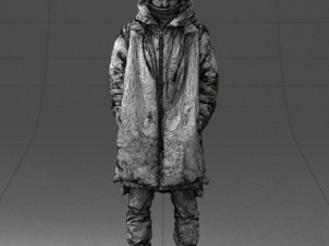 man in winter clothes 0118-f2 Modello di stampa 3D