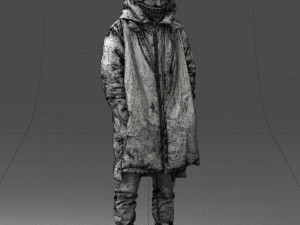 man in winter clothes 0118-f2 Modello di stampa 3D