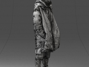 man in winter clothes 0118-f2 Modello di stampa 3D
