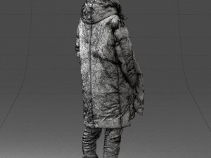 man in winter clothes 0118-f2 Modello di stampa 3D
