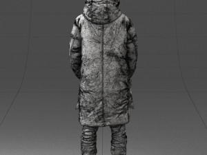 man in winter clothes 0118-f2 Modello di stampa 3D